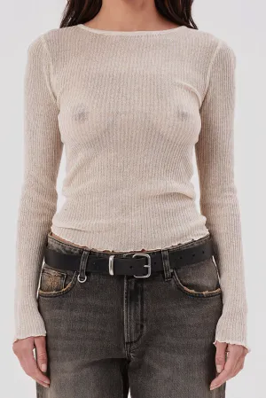 Atlas Knit Top - Coconut