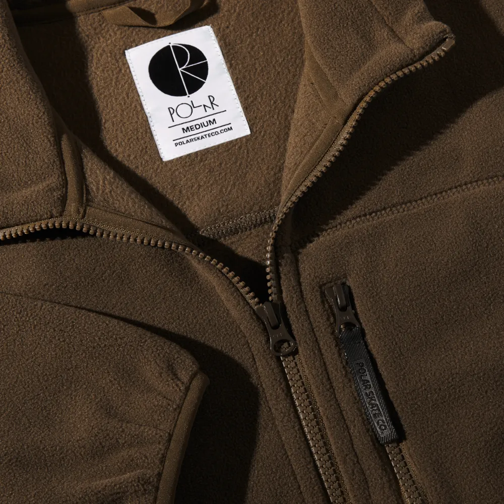 Basic Fleece Jacket Brown