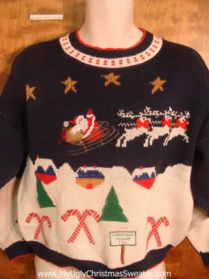 Best 80s Santa Waving Tacky Xmas Sweater