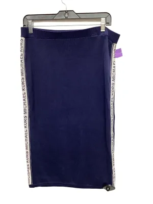 Blue & White Skirt Midi Michael By Michael Kors, Size L