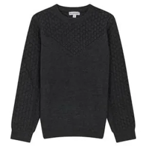 Blumint Boys Bubble Knit Sweater Charcoal