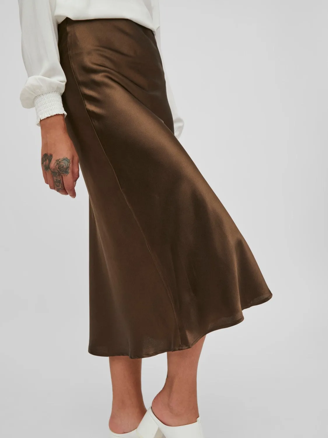 Chadya High Waisted Skirt (Demitasse)