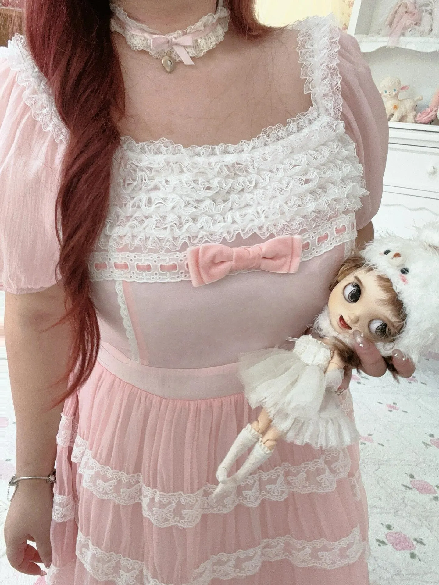 [Curve Beauty] Rosette Fairy Princess Dress