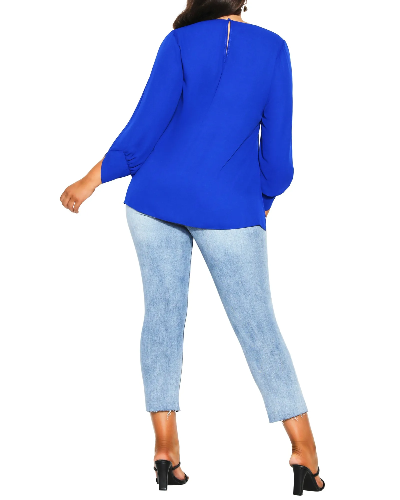 Dallas Sexy Peekaboo Shirt | Cobalt