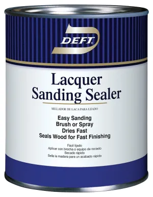 Deft 015-04 Sanding Sealer, Clear, Liquid, 1 qt, Can :QUART: QUANTITY: 1