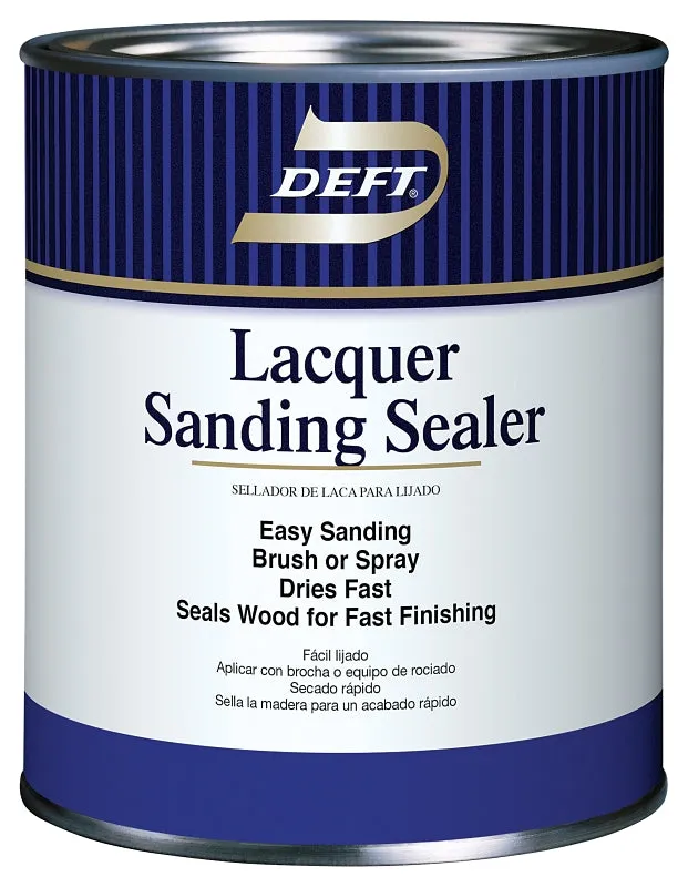 Deft 015-04 Sanding Sealer, Clear, Liquid, 1 qt, Can :QUART: QUANTITY: 1