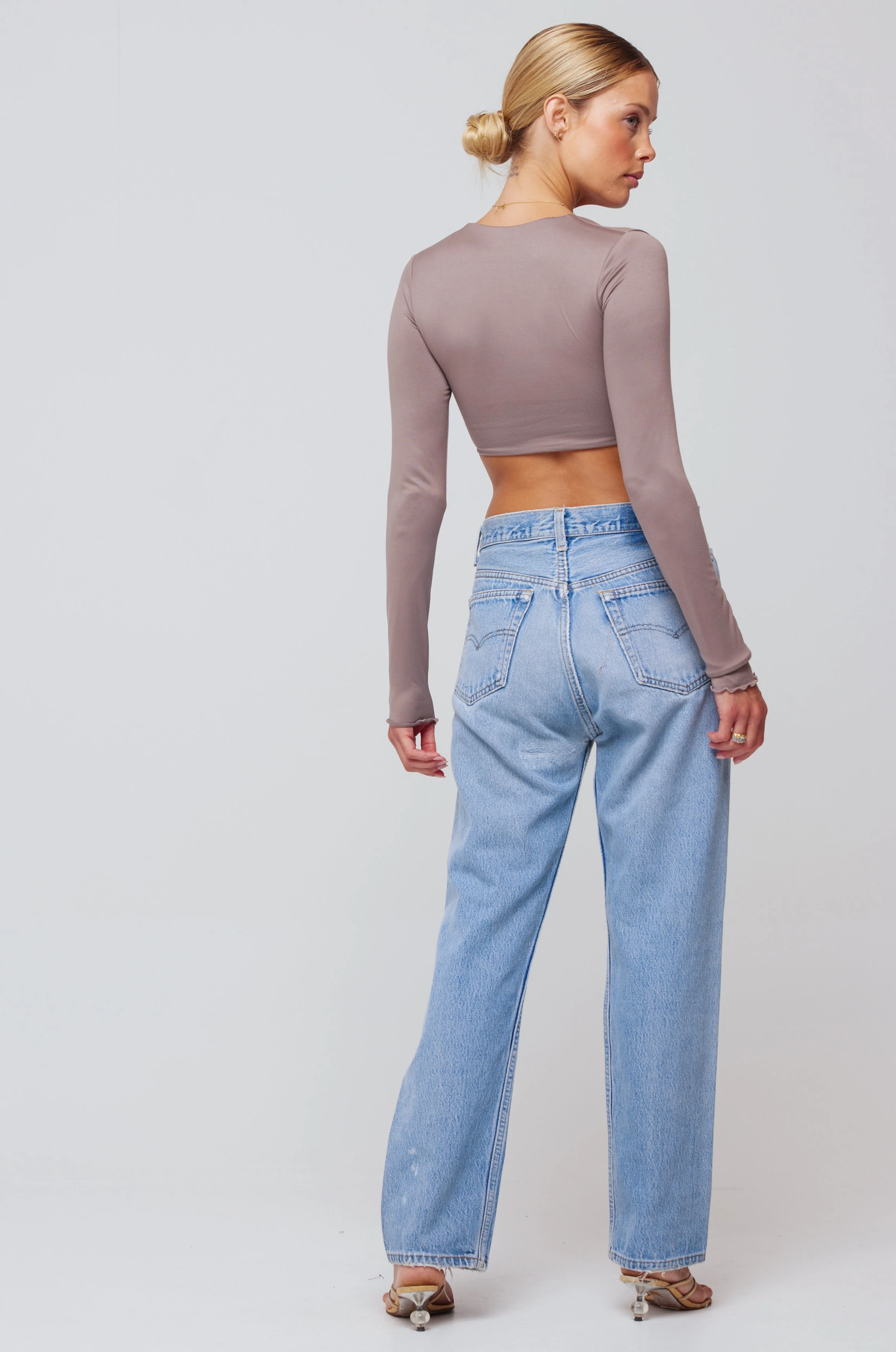 Emily Top in Taupe