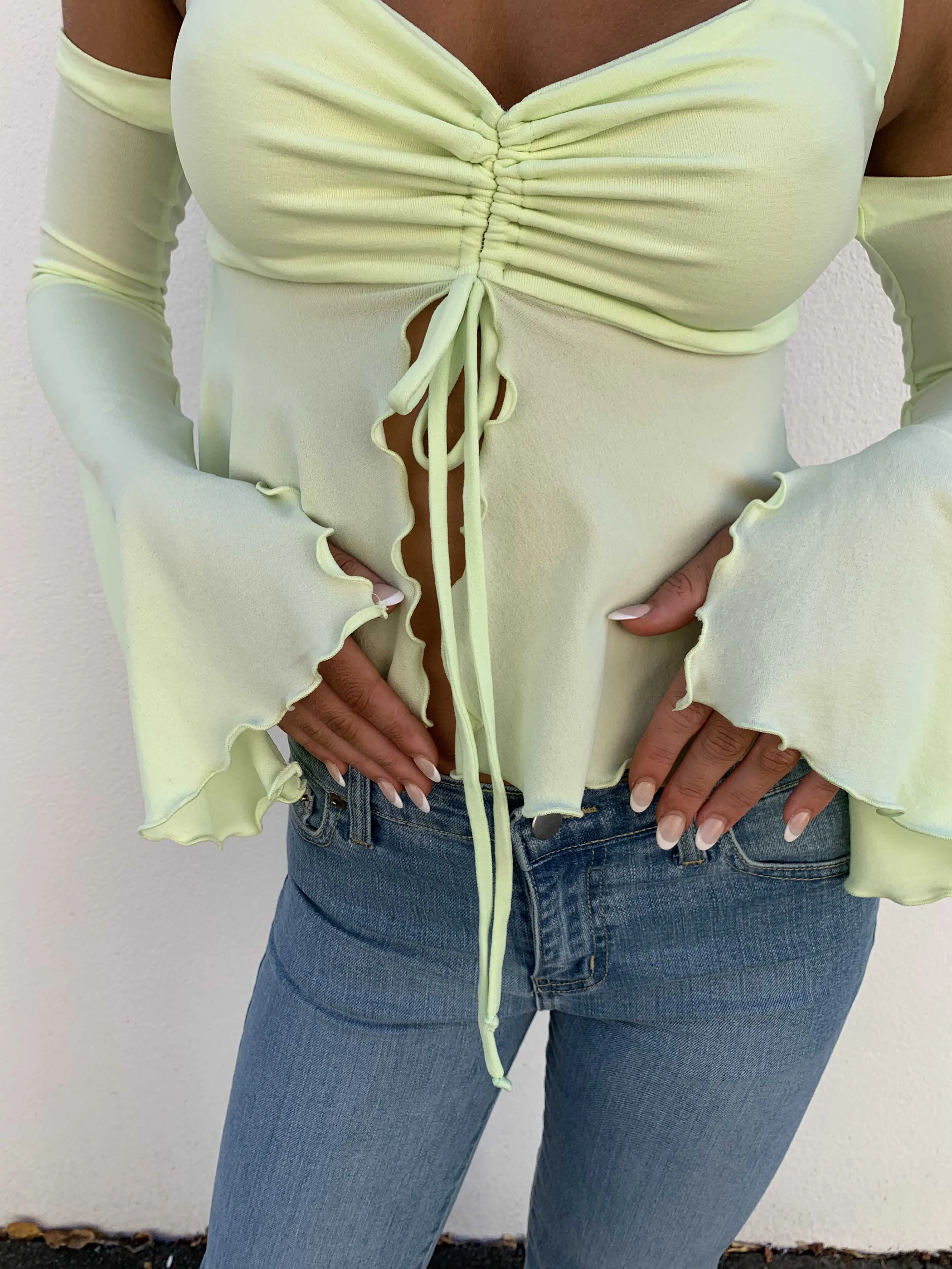 Empire Top. Apple Green