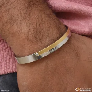 End Less Love Sophisticated Design Golden & Silver Color Kada for Men - Style A912