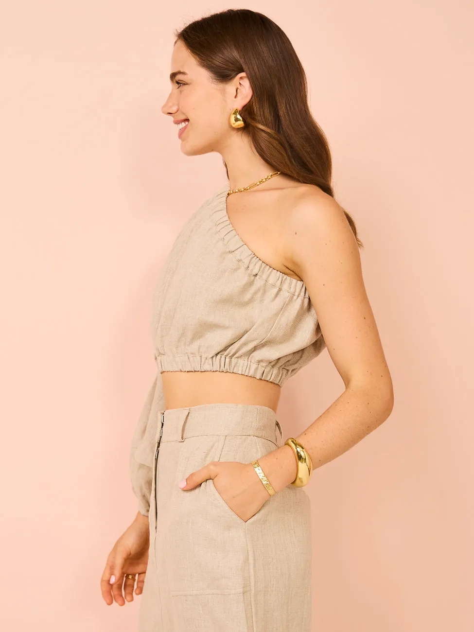 Faithfull the Brand Amreli Maxi Skirt in Natural
