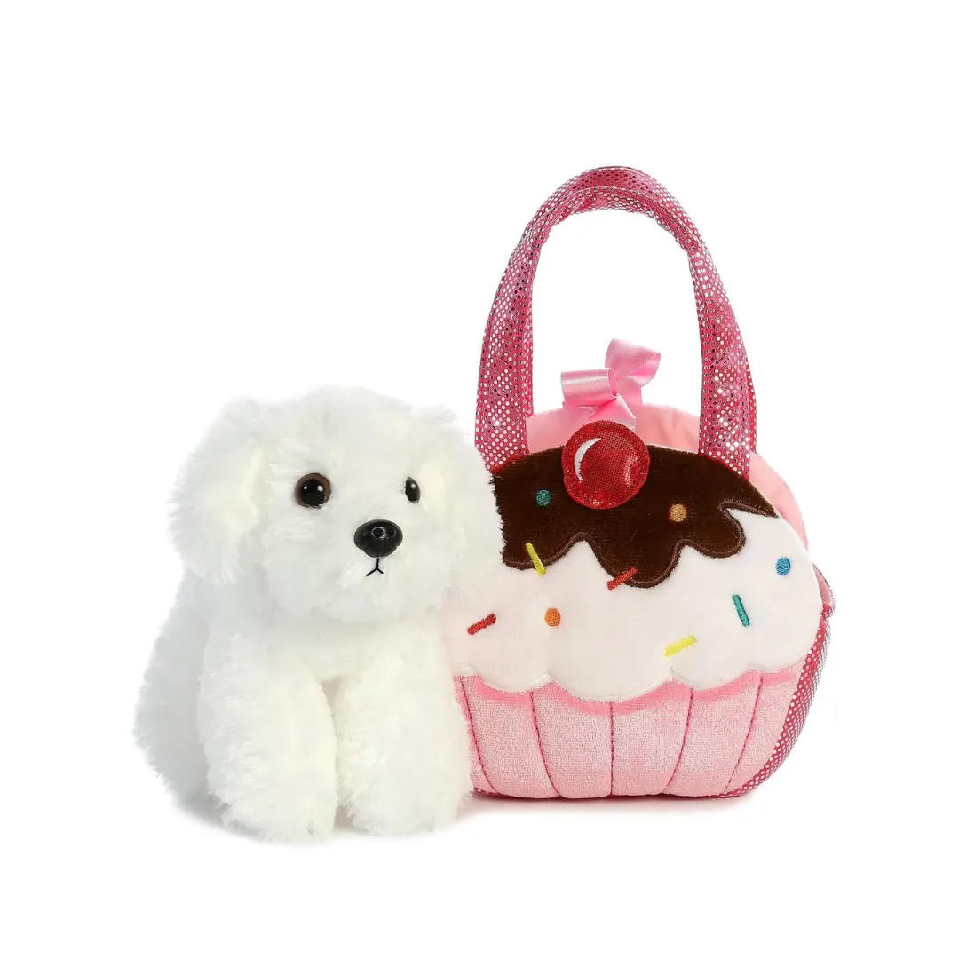 Fancy Pals - Dog in Pink Cup Cake Bag