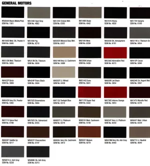 GM 2015 Interior Colors