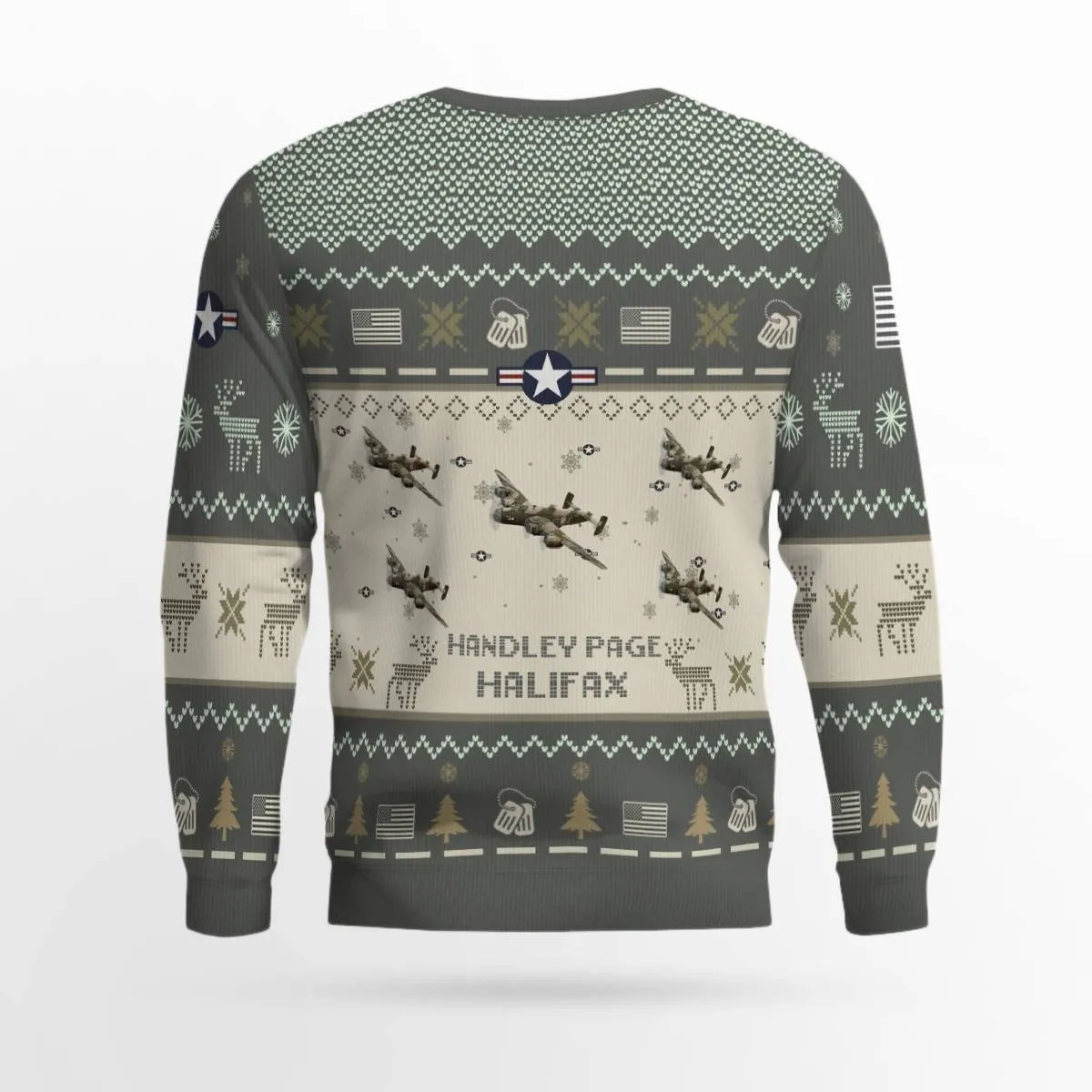 Handley Page Halifax Aircraft Ugly Sweater, Ugly Sweater Christmas Shirt for Men Dad Veteran