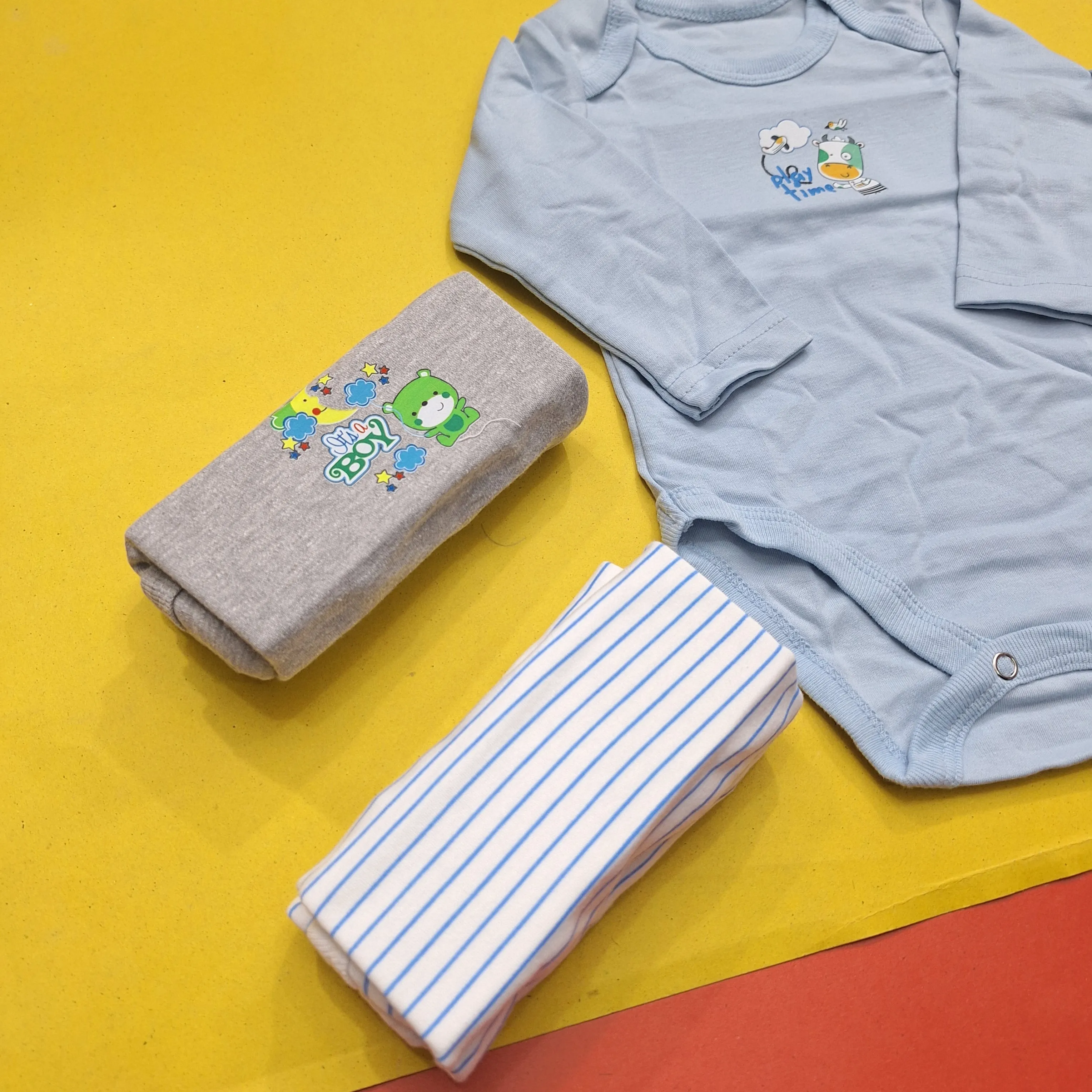 Little Love - Pack of 5 Long Sleeve Bodysuits - Boys