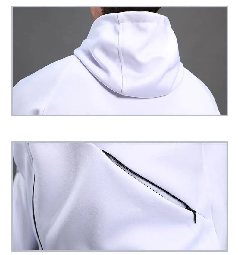 Long Sleeve Hooded Jacket Soccer Hoodie Running Jacket Adult Sports Training suit Sport Suit Autumn Winter Men Football Tracksuits