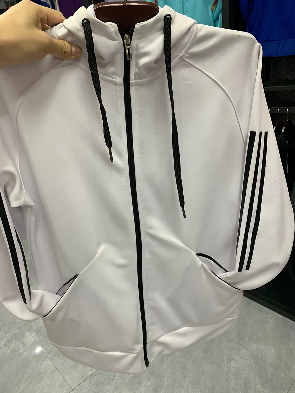 Long Sleeve Hooded Jacket Soccer Hoodie Running Jacket Adult Sports Training suit Sport Suit Autumn Winter Men Football Tracksuits