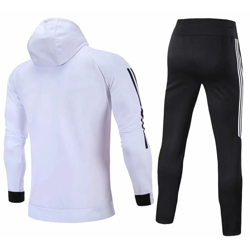 Long Sleeve Hooded Jacket Soccer Hoodie Running Jacket Adult Sports Training suit Sport Suit Autumn Winter Men Football Tracksuits