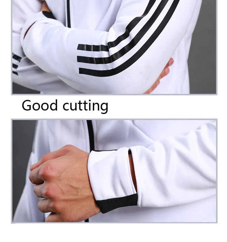 Long Sleeve Hooded Jacket Soccer Hoodie Running Jacket Adult Sports Training suit Sport Suit Autumn Winter Men Football Tracksuits