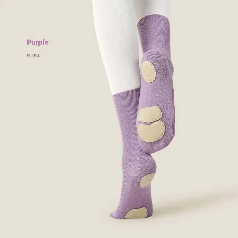 Mid Length Professional Classical Non-slip Dance Practice Socks