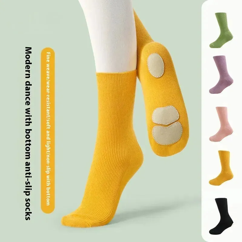 Mid Length Professional Classical Non-slip Dance Practice Socks