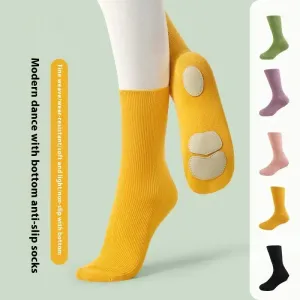 Mid Length Professional Classical Non-slip Dance Practice Socks