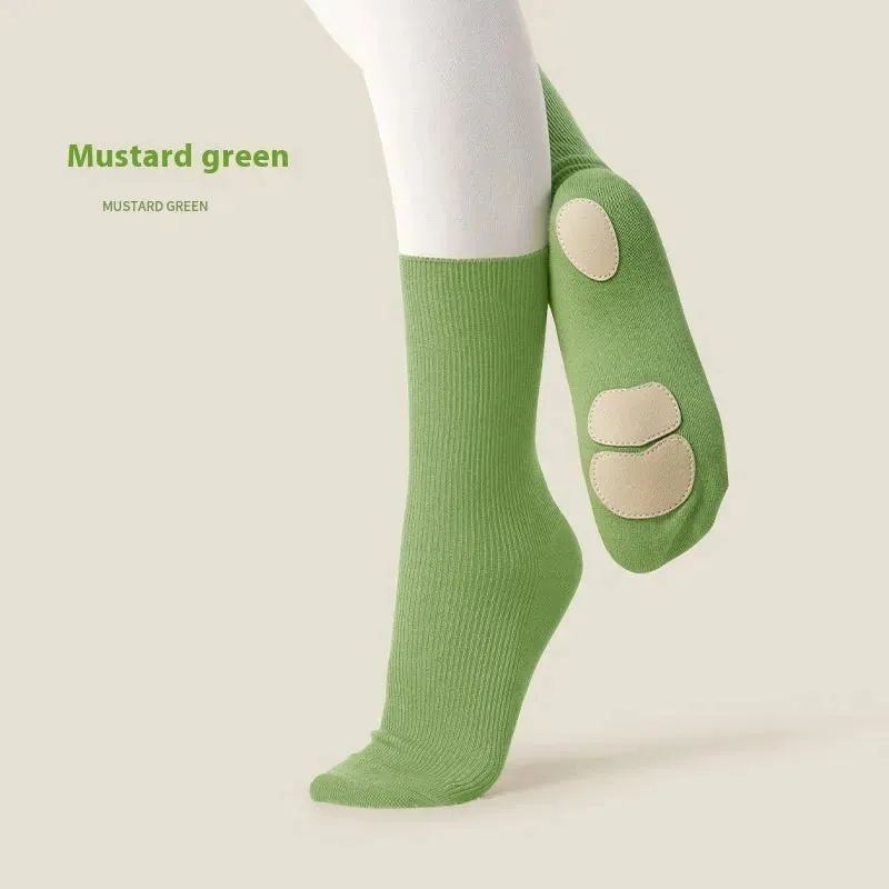 Mid Length Professional Classical Non-slip Dance Practice Socks