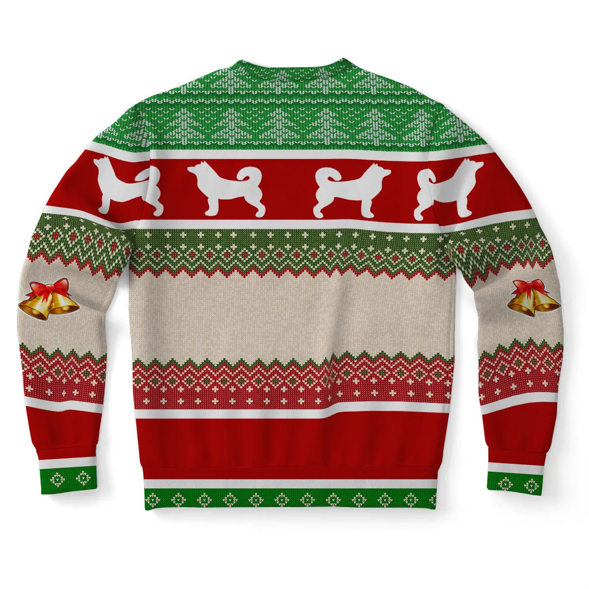 Personalized Siberian Husky Dog Ugly Christmas Sweater, Upload Photo Sweater, Gift for Dog Lovers