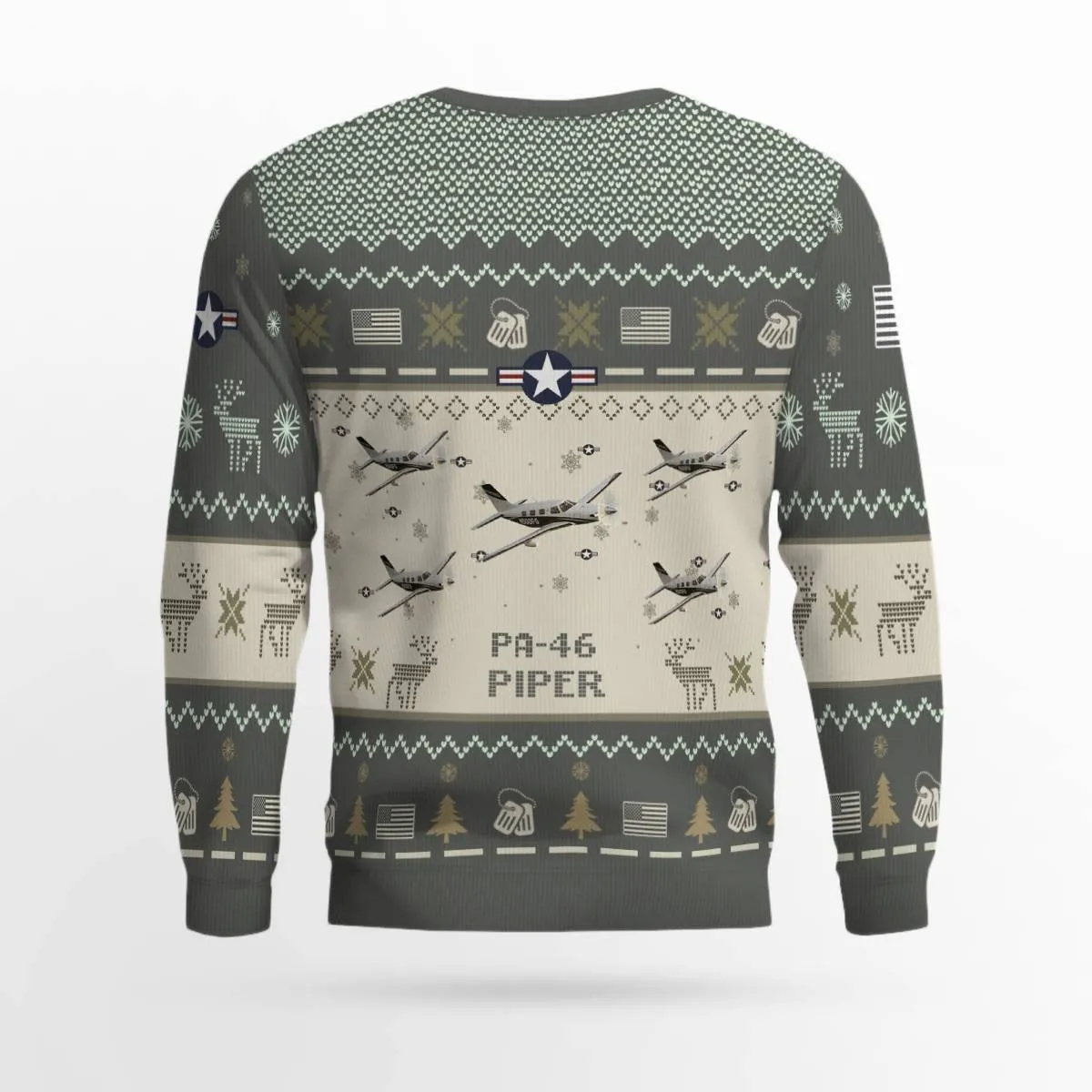 Piper PA-46 Malibu PA46 Aircraft Ugly Sweater, Ugly Sweater Christmas Shirt for Men Dad Veteran