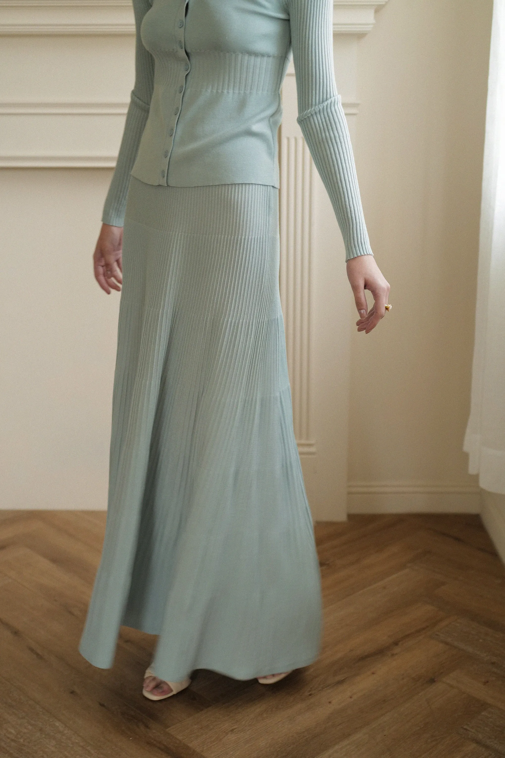 Posh style knit skirt