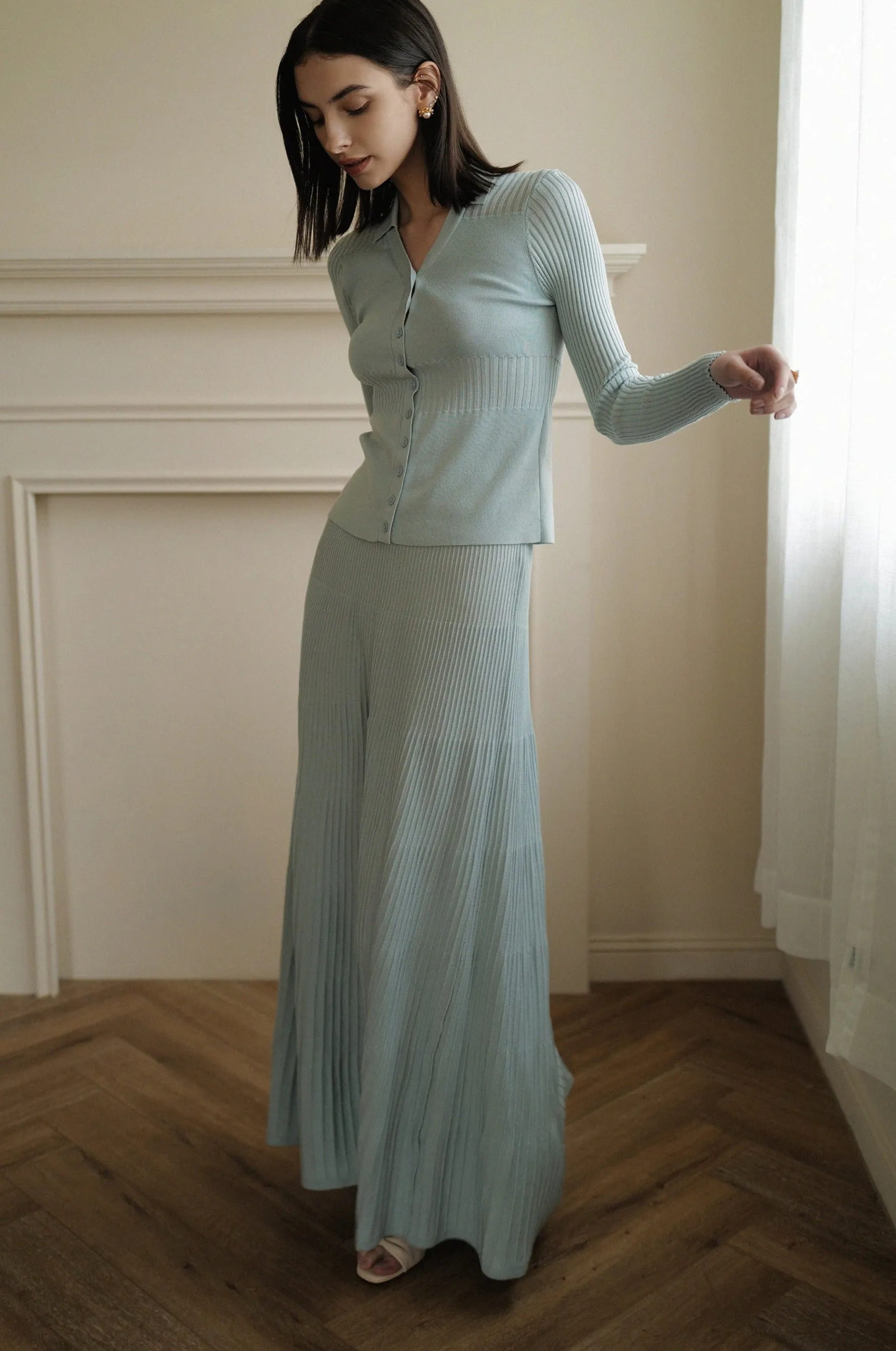Posh style knit skirt