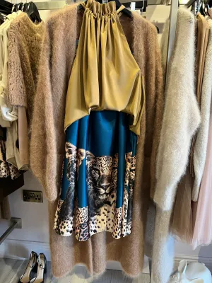 Regina Leopard Skirt