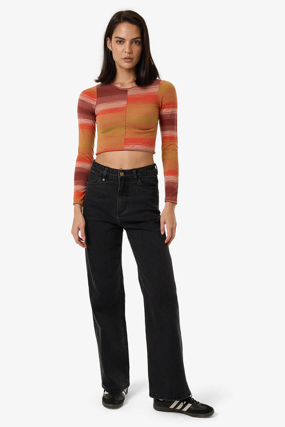 RISE KNIT LS TOP