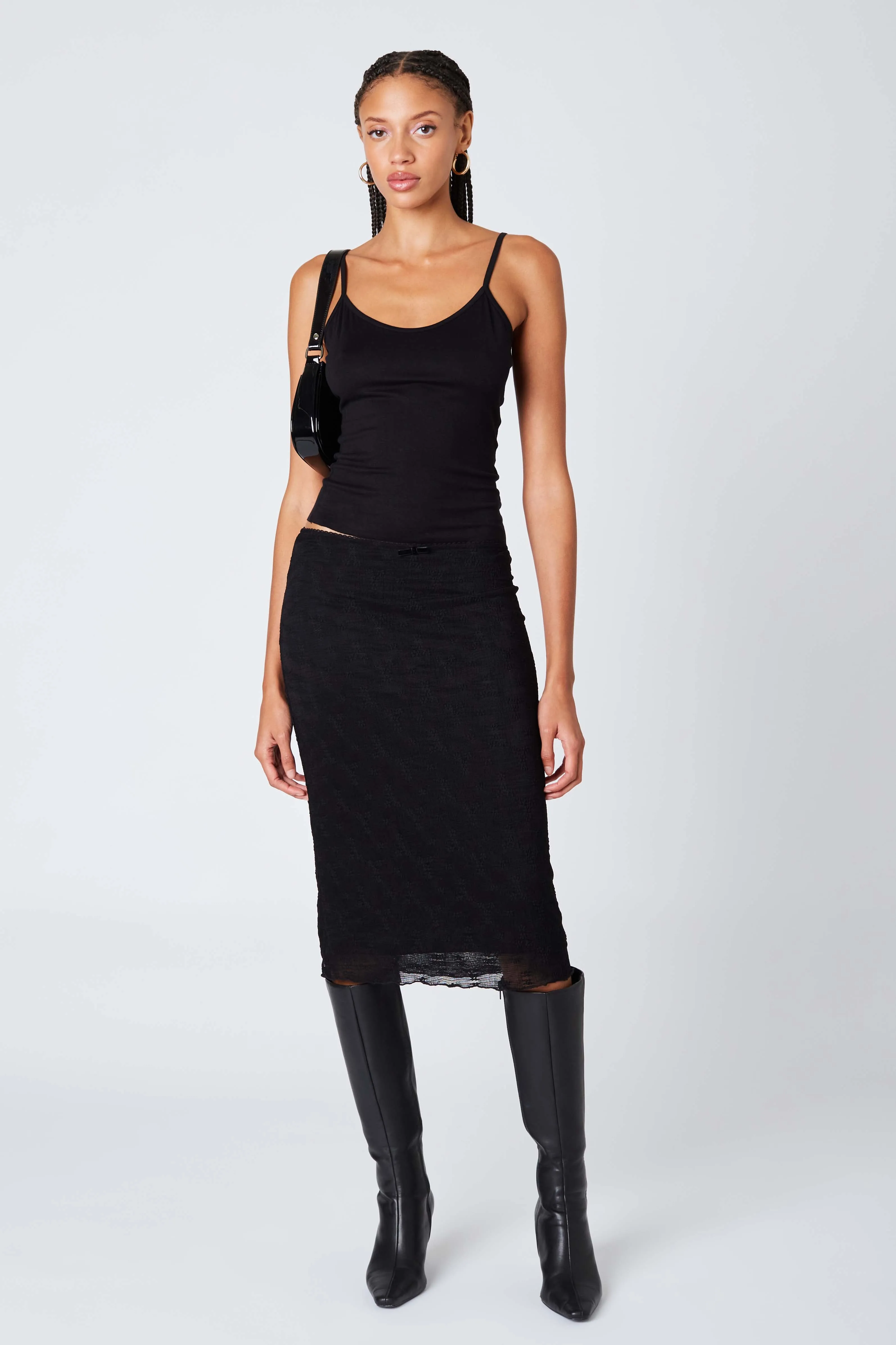 Sheer Midi Skirt