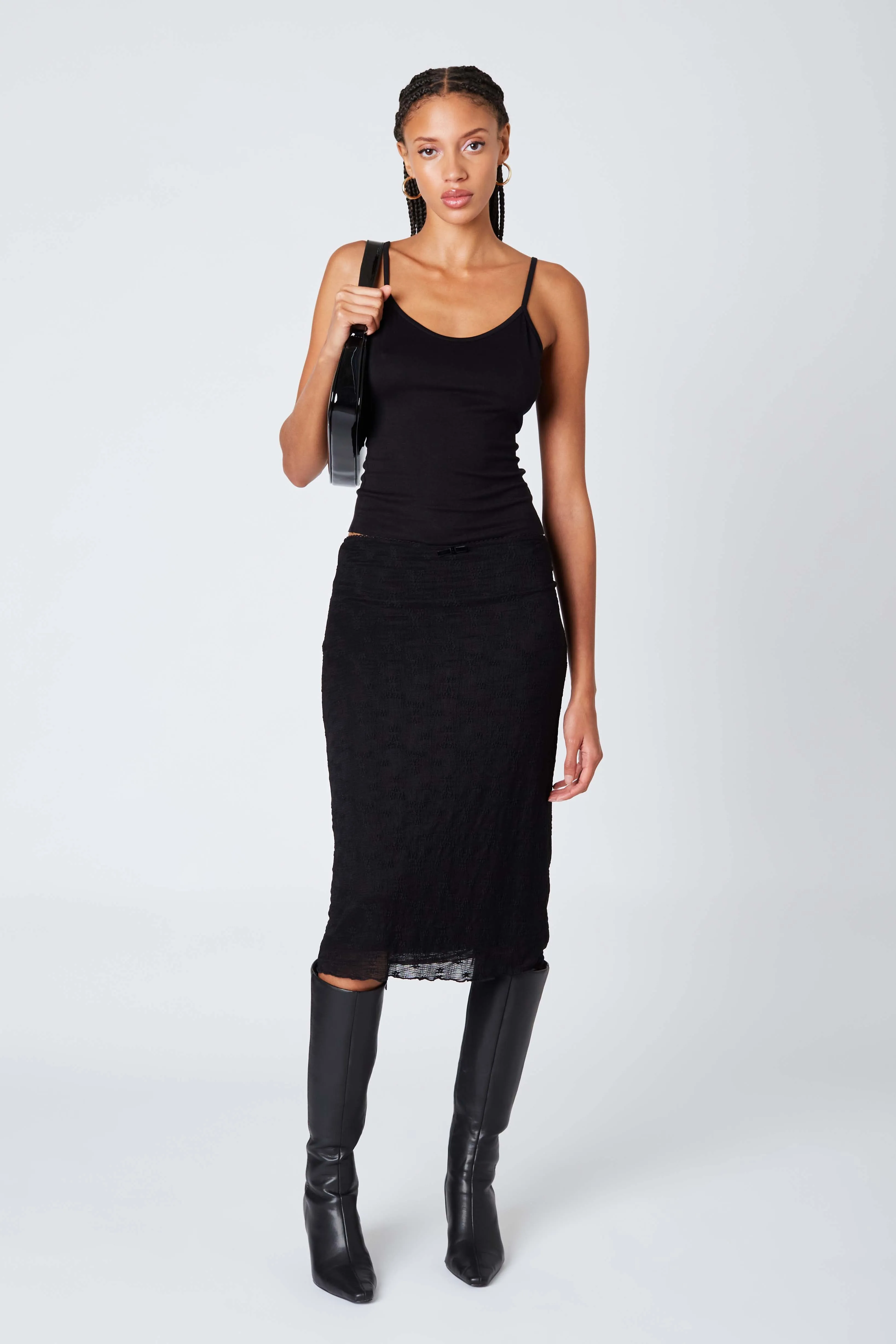 Sheer Midi Skirt