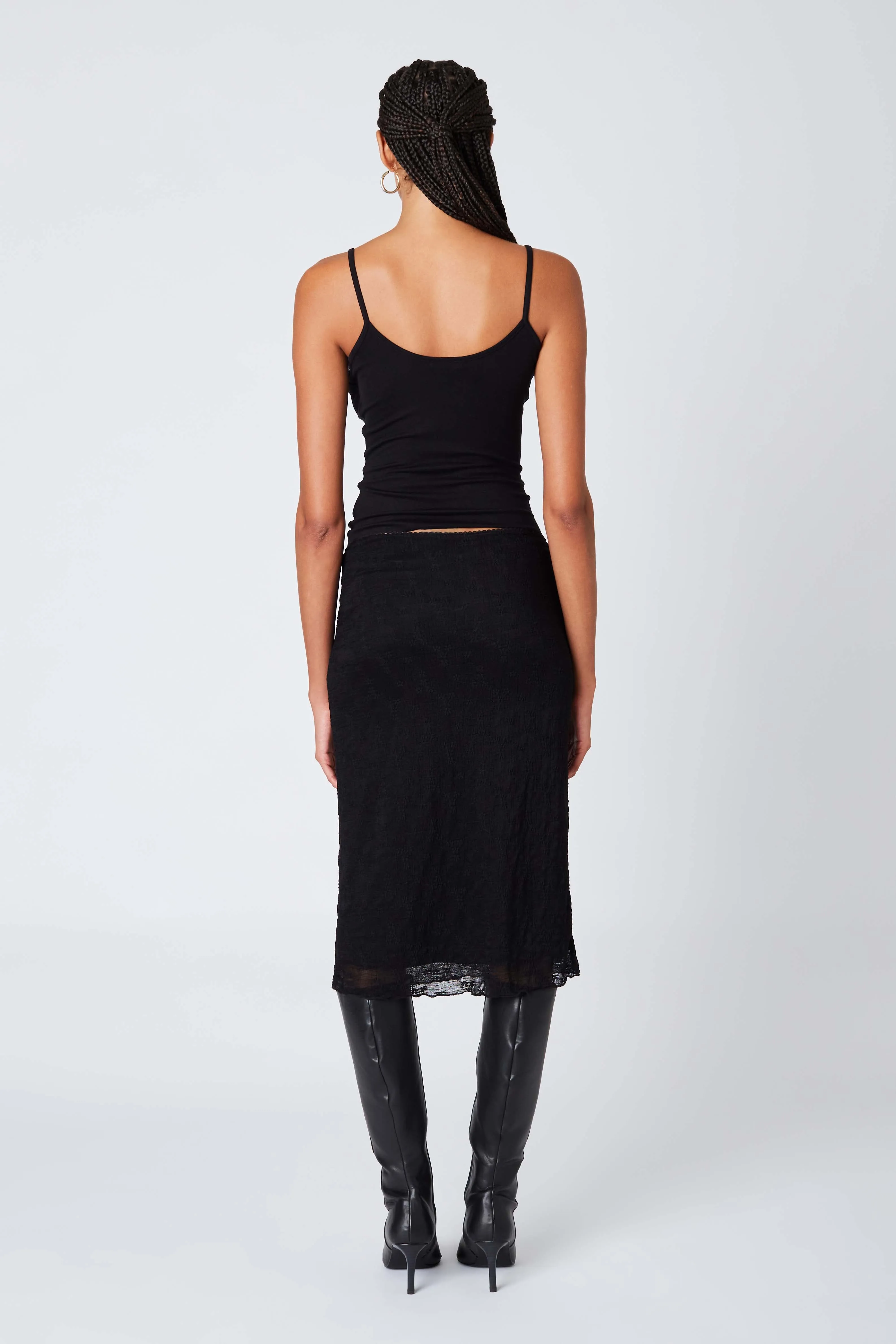 Sheer Midi Skirt