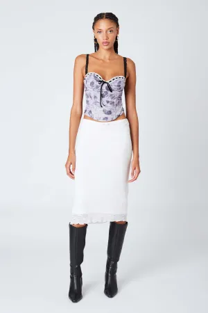 Sheer Midi Skirt