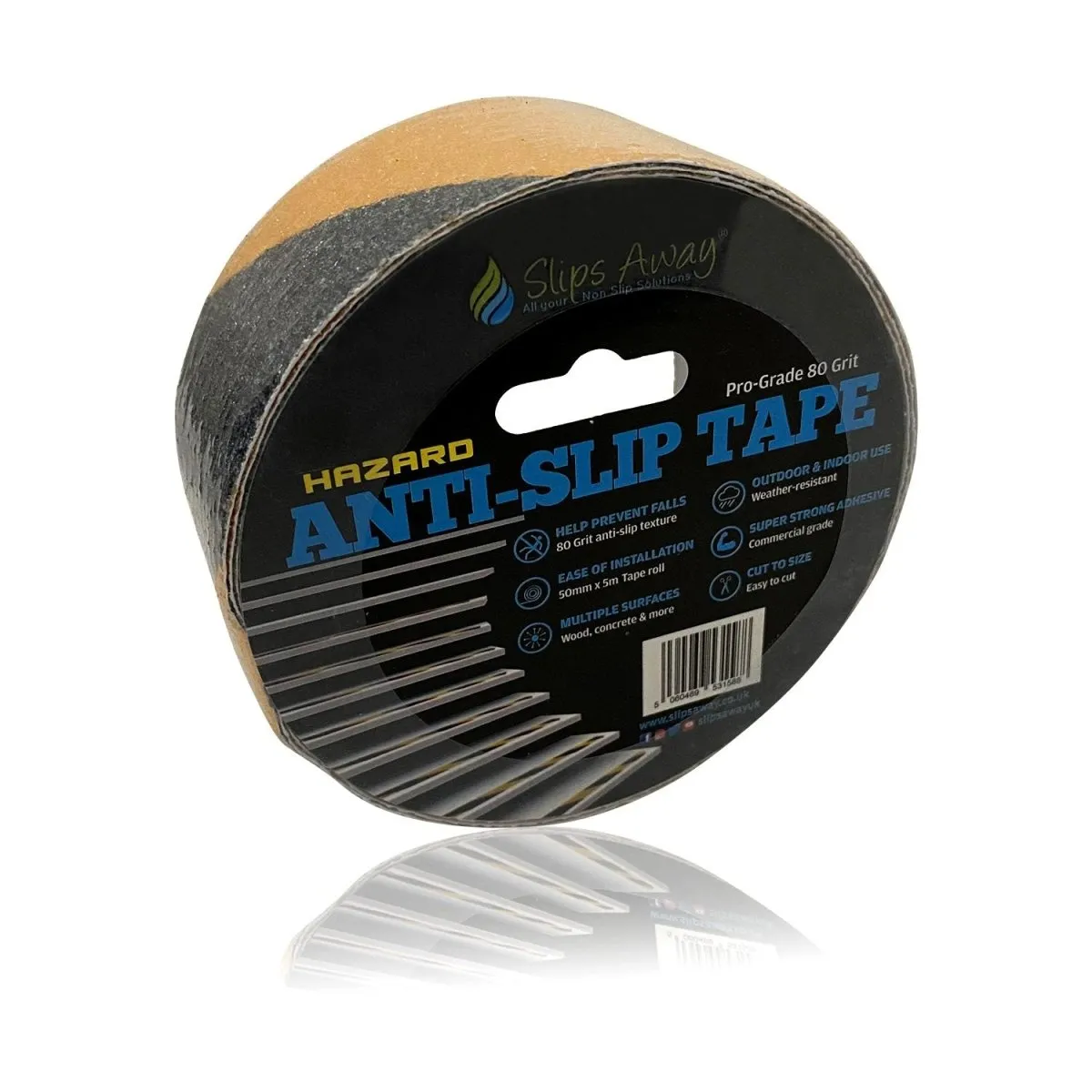Short Length Anti Slip Tape Rolls - Standard Grade, 5 Metres | Non-Slip Safety Tape