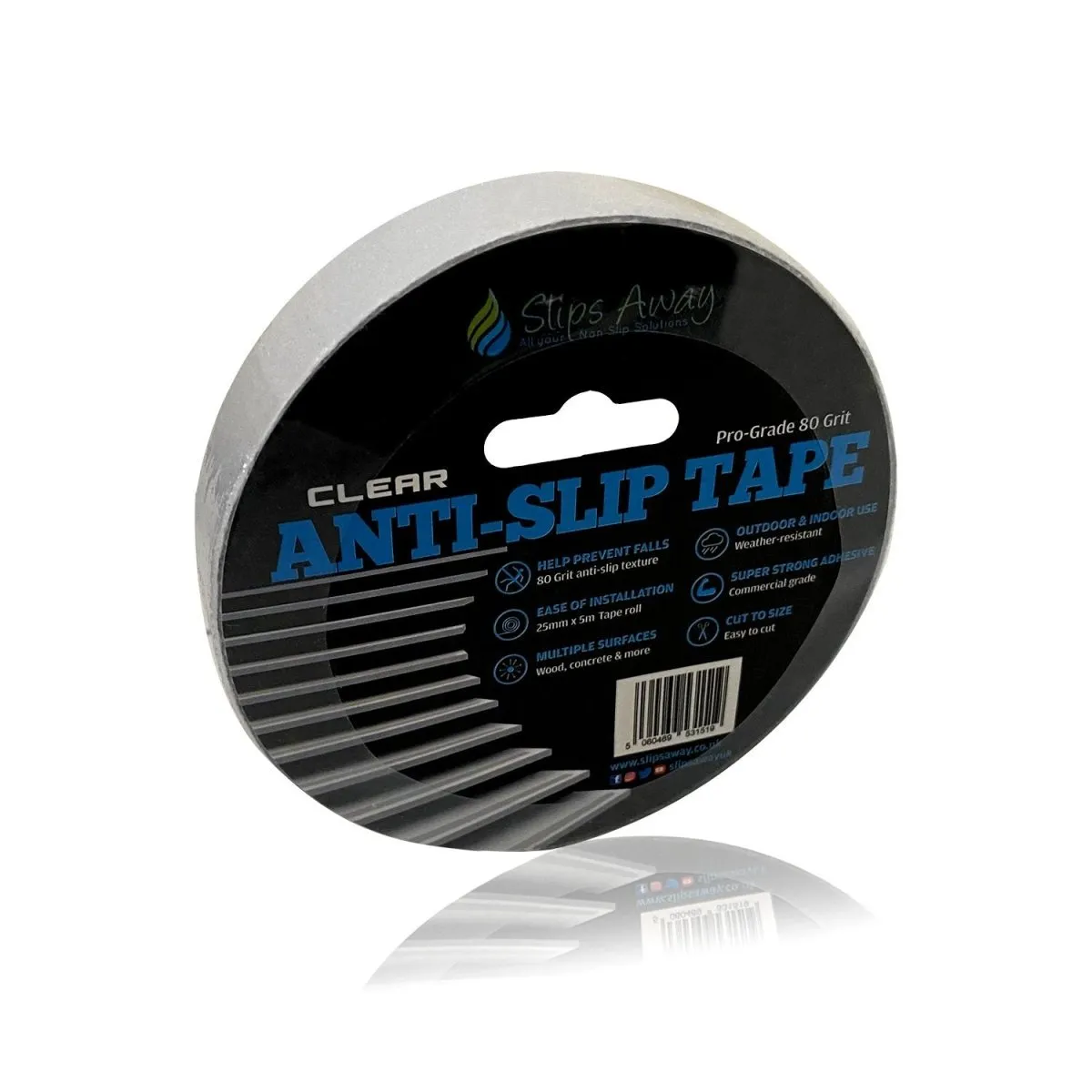 Short Length Anti Slip Tape Rolls - Standard Grade, 5 Metres | Non-Slip Safety Tape