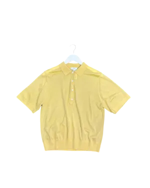 Size XS - Oroton Light Mustard Wool Polo Top