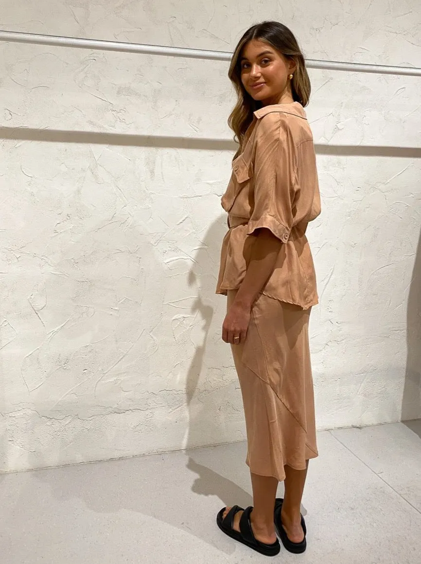 Suboo Slip Skirt in Peach