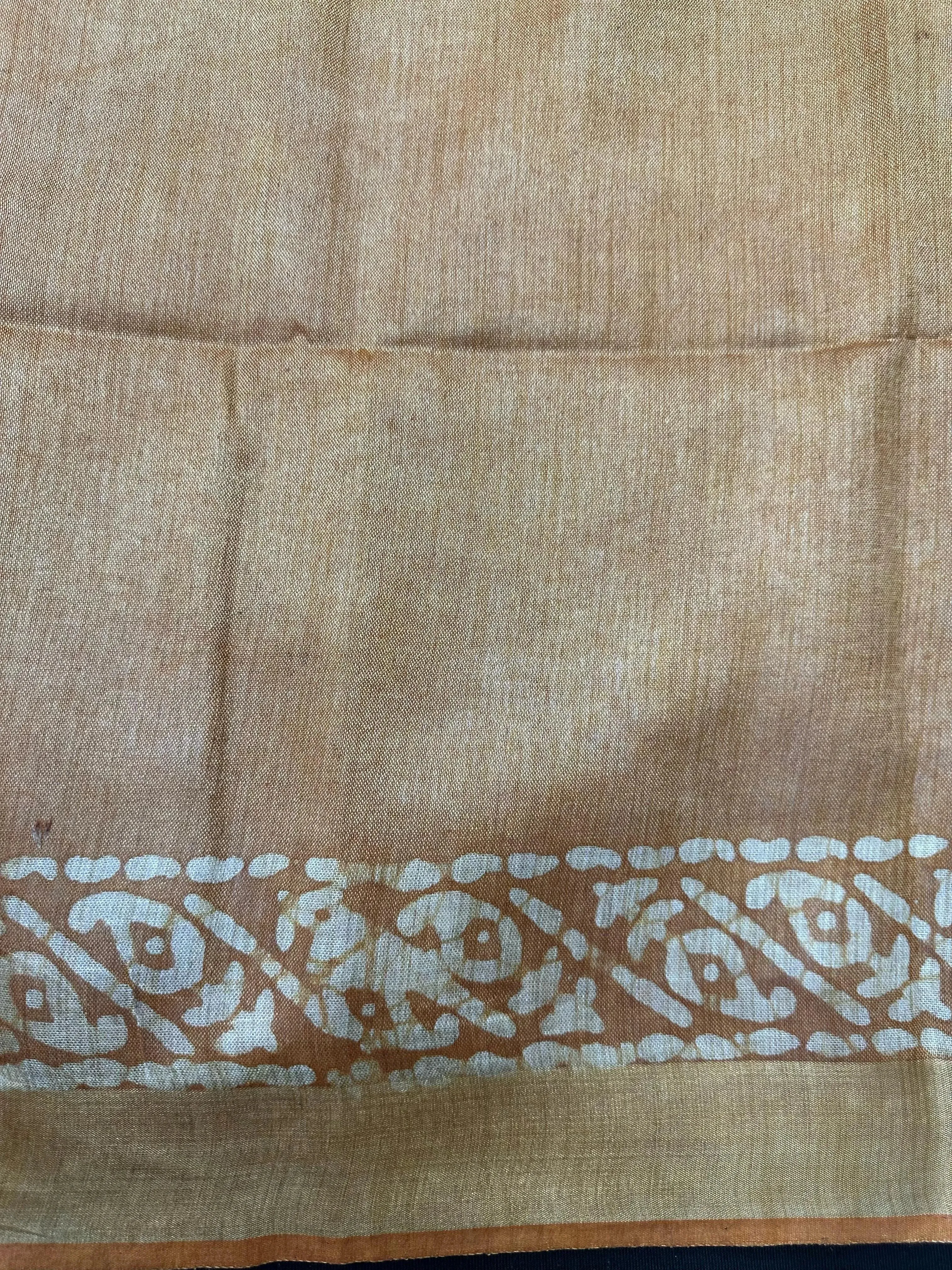 Subtle & Sophisticated Tussar Silk Saree – Daily Wear Elegance in Every Drape
