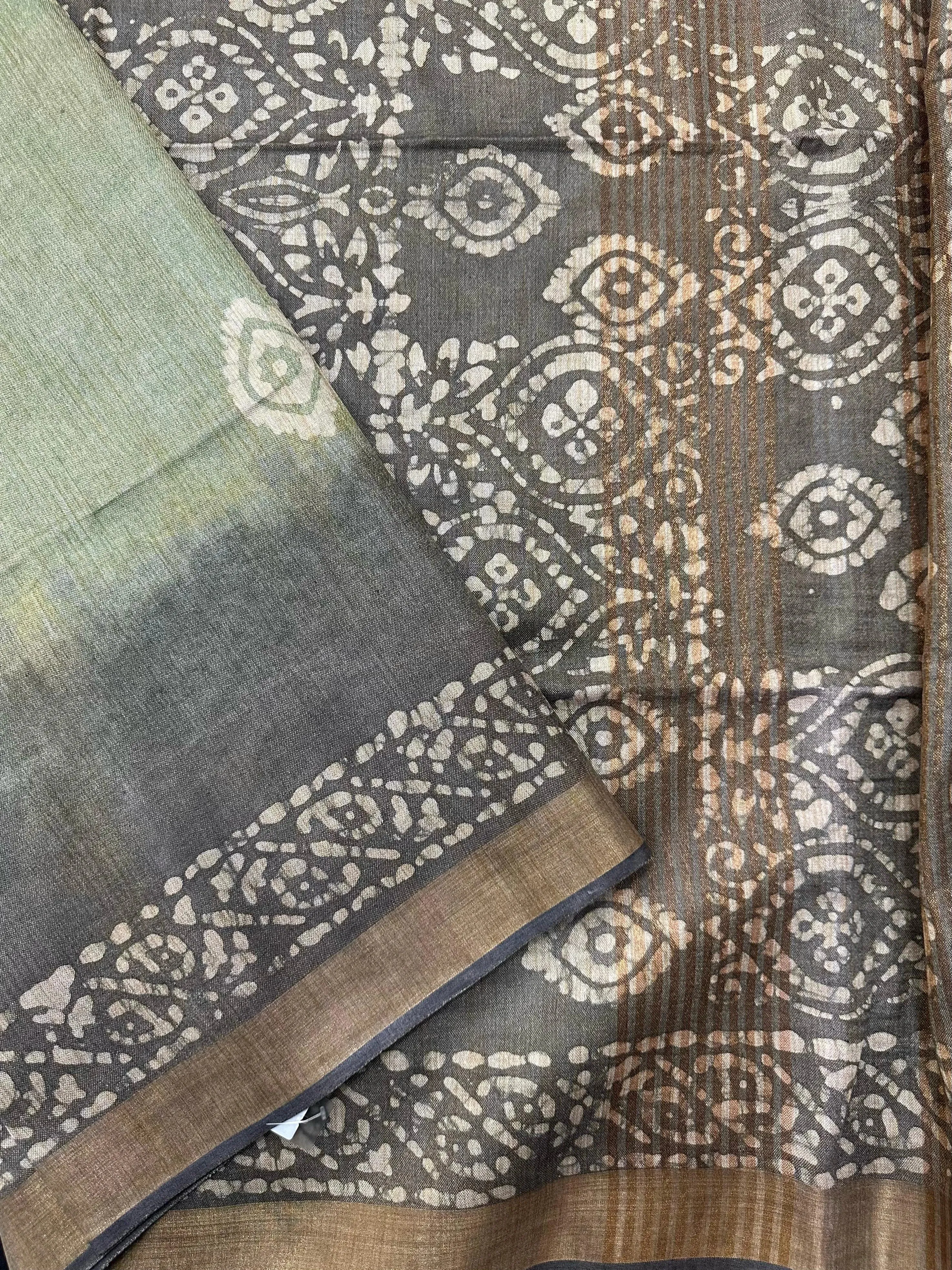 Subtle & Sophisticated Tussar Silk Saree – Daily Wear Elegance in Every Drape