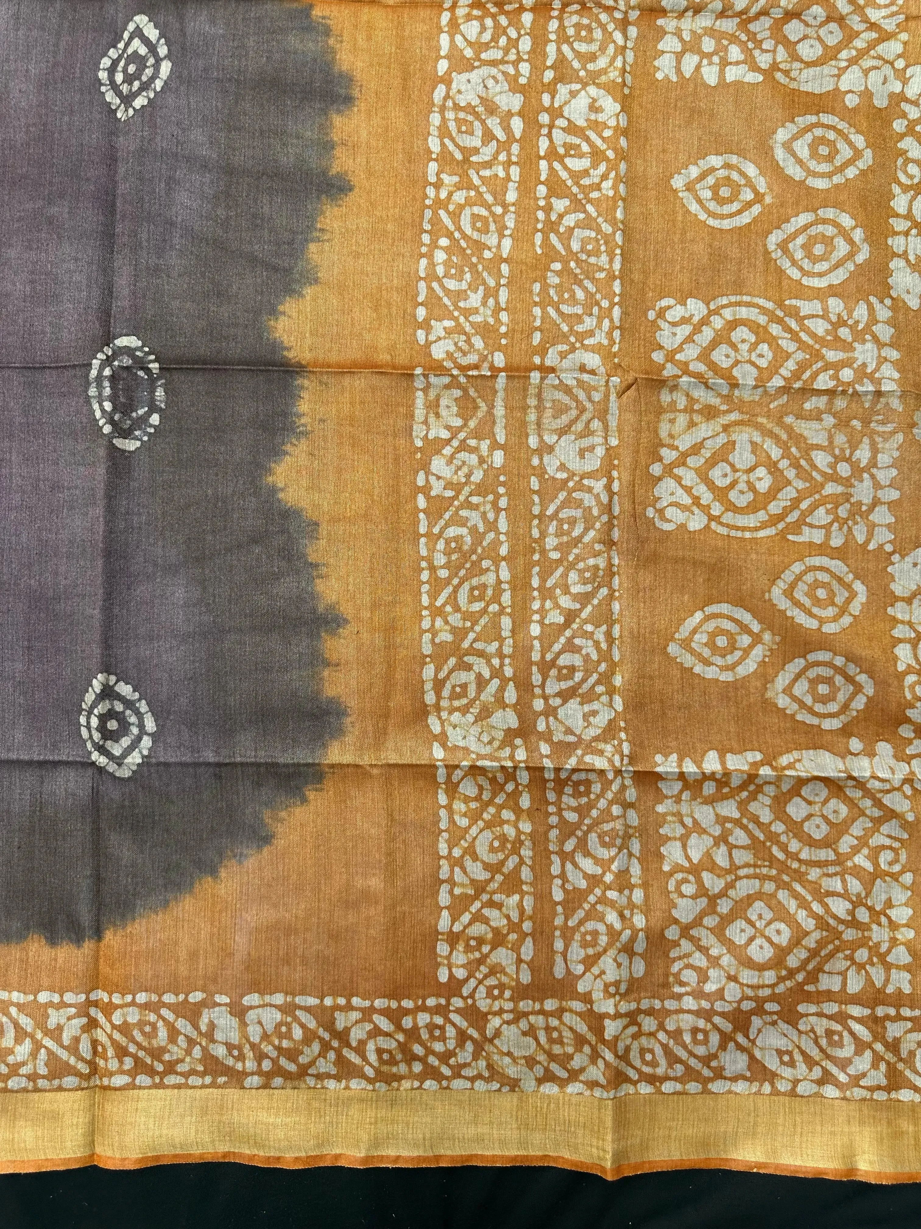 Subtle & Sophisticated Tussar Silk Saree – Daily Wear Elegance in Every Drape