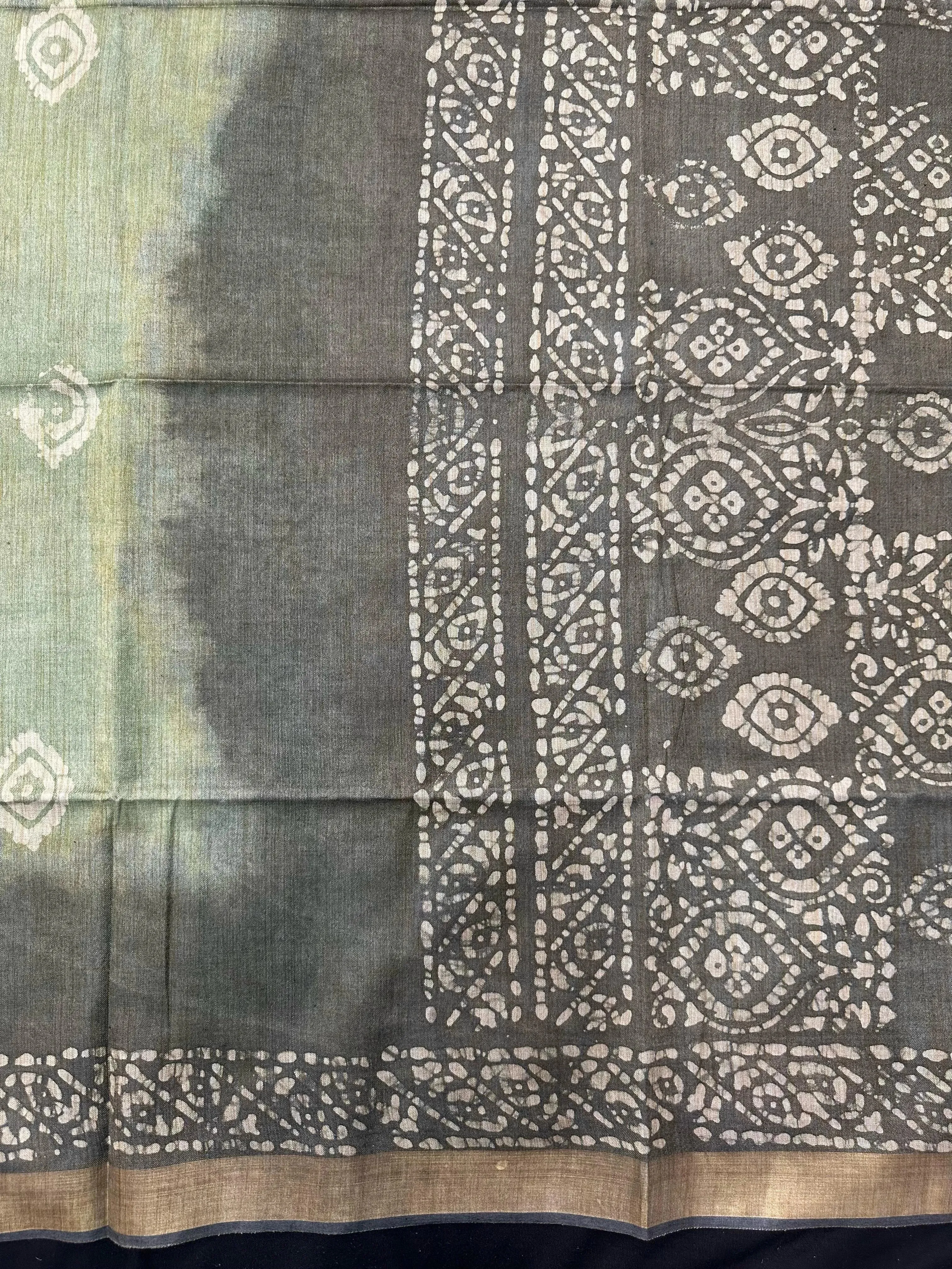 Subtle & Sophisticated Tussar Silk Saree – Daily Wear Elegance in Every Drape