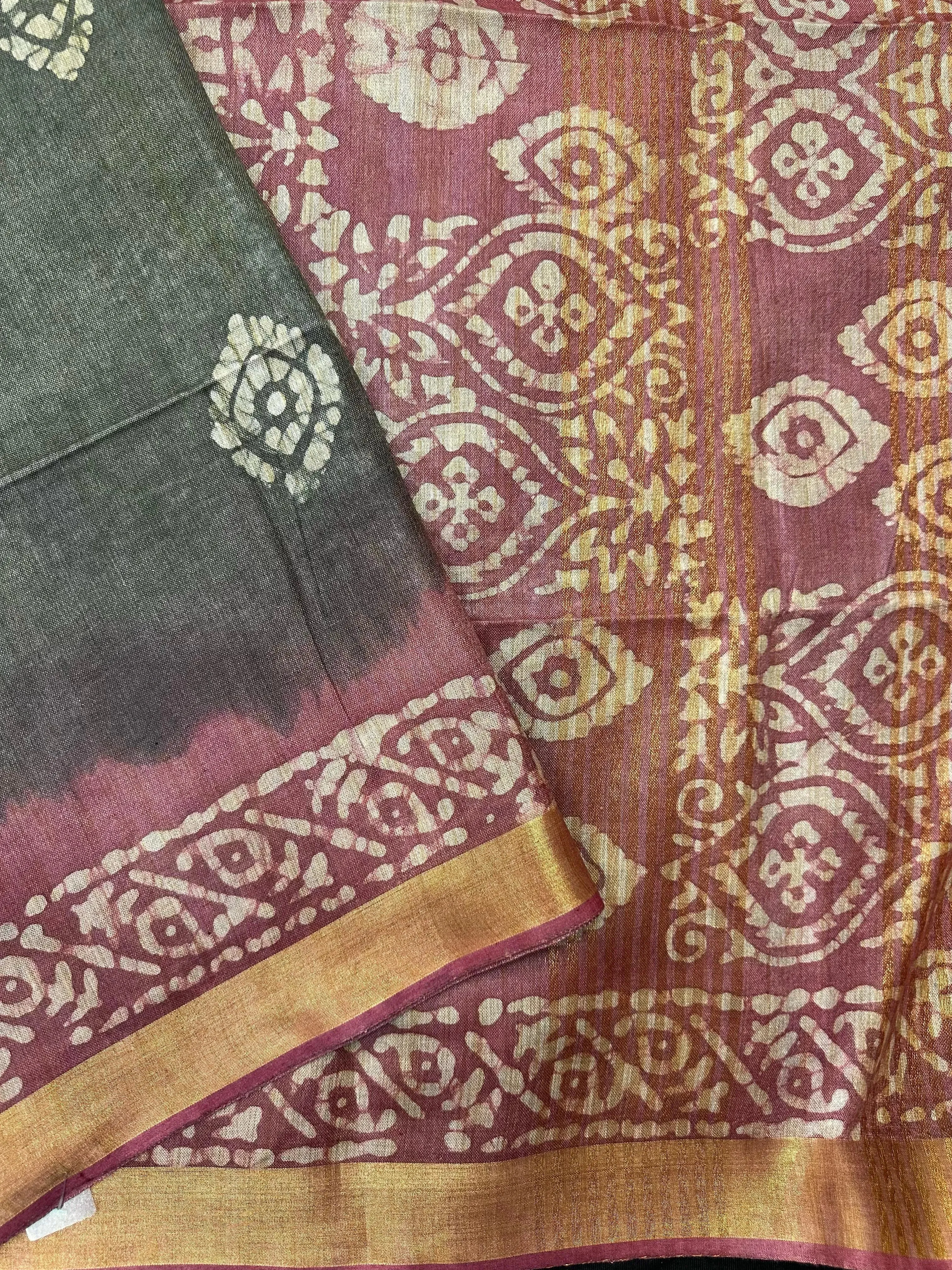 Subtle & Sophisticated Tussar Silk Saree – Daily Wear Elegance in Every Drape