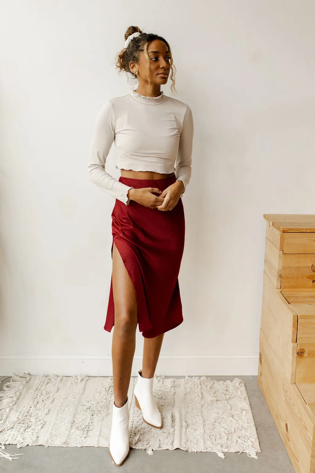 sunset worthy midi skirt