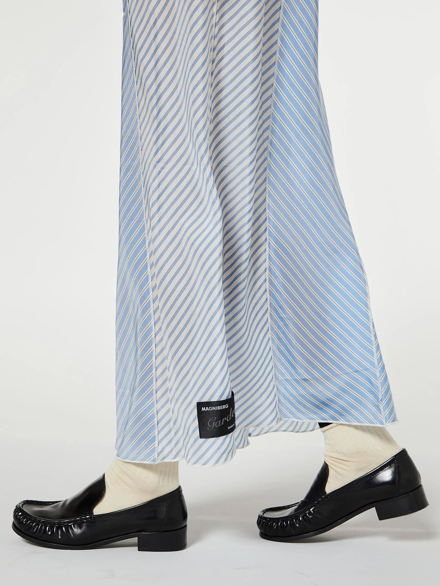 Tulip Slip-Dress in Blue Stripe
