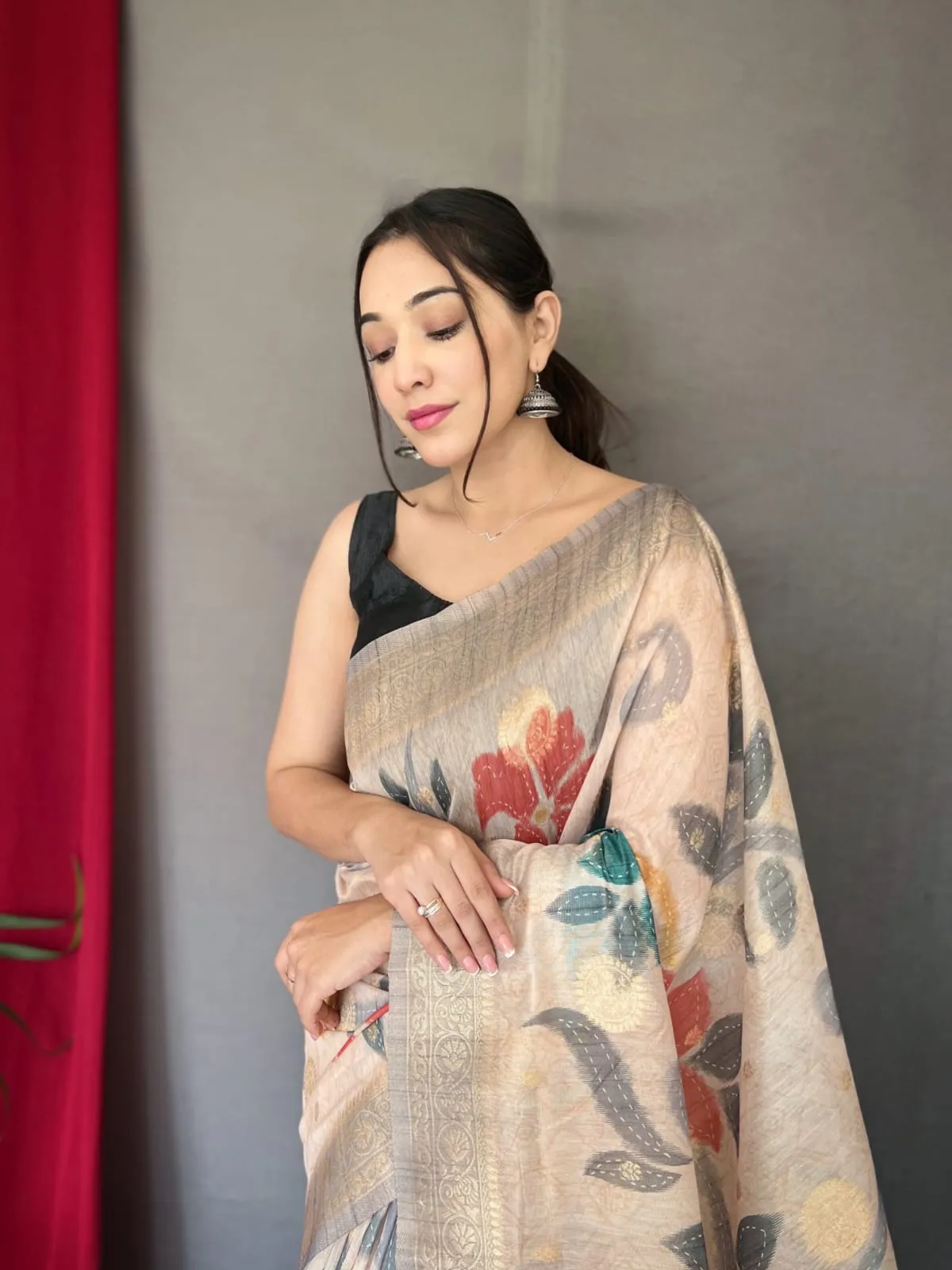 Vaibhavi Fancy Pure Kora Silk Saree