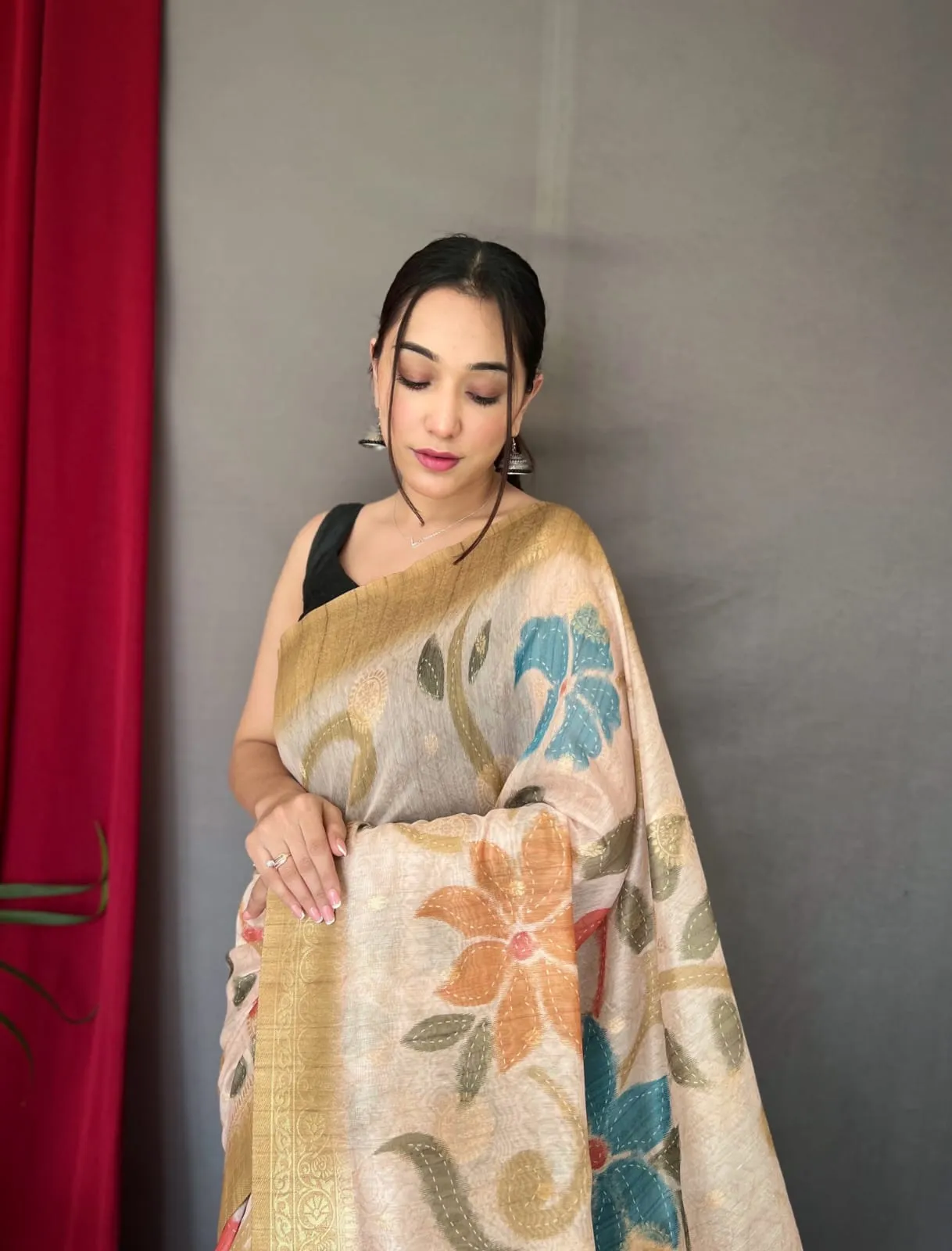 Vaibhavi Fancy Pure Kora Silk Saree