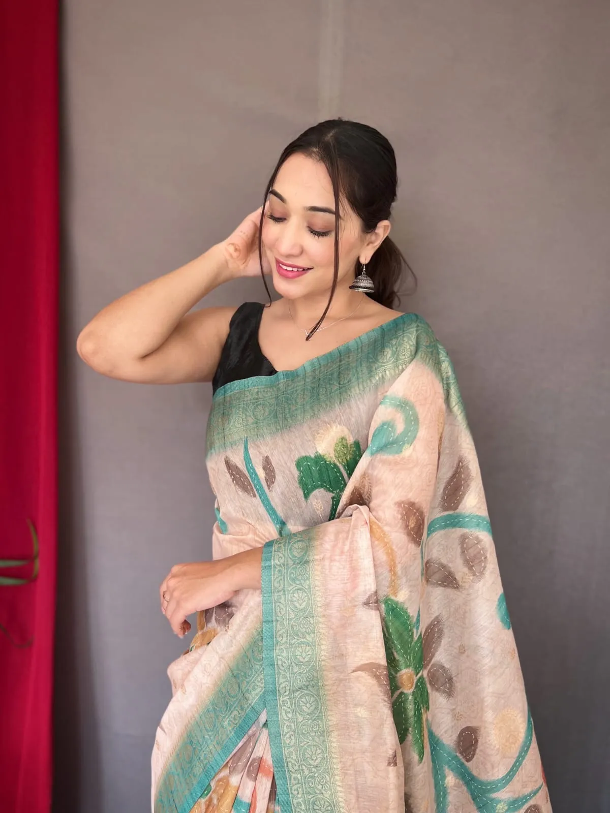 Vaibhavi Fancy Pure Kora Silk Saree